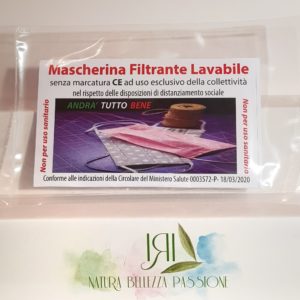 Mascherina filtrante lavabile